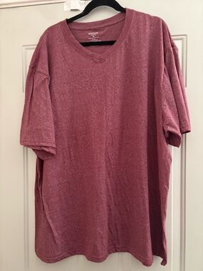 Montage by Mon Cheri Short Sleeve V-Neck Tee - Dusty Rose